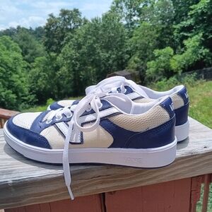 Vans Navy and Cream Sneakers